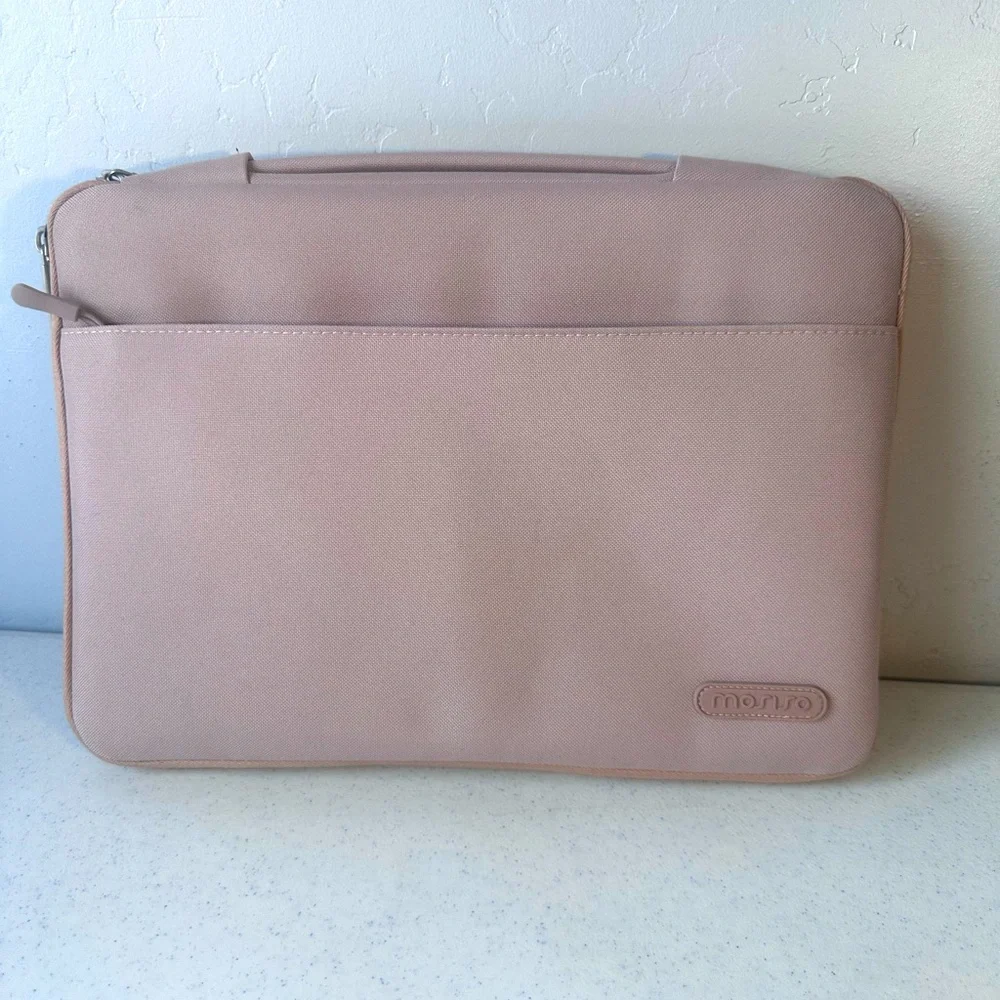MOSISO Laptop Sleeve Protective Bag Briefcase Handbag Pink Macbook Air/Cromebook